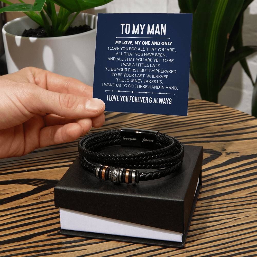 010 - TO MY MAN - LOVE YOU FOREVER BRACELET