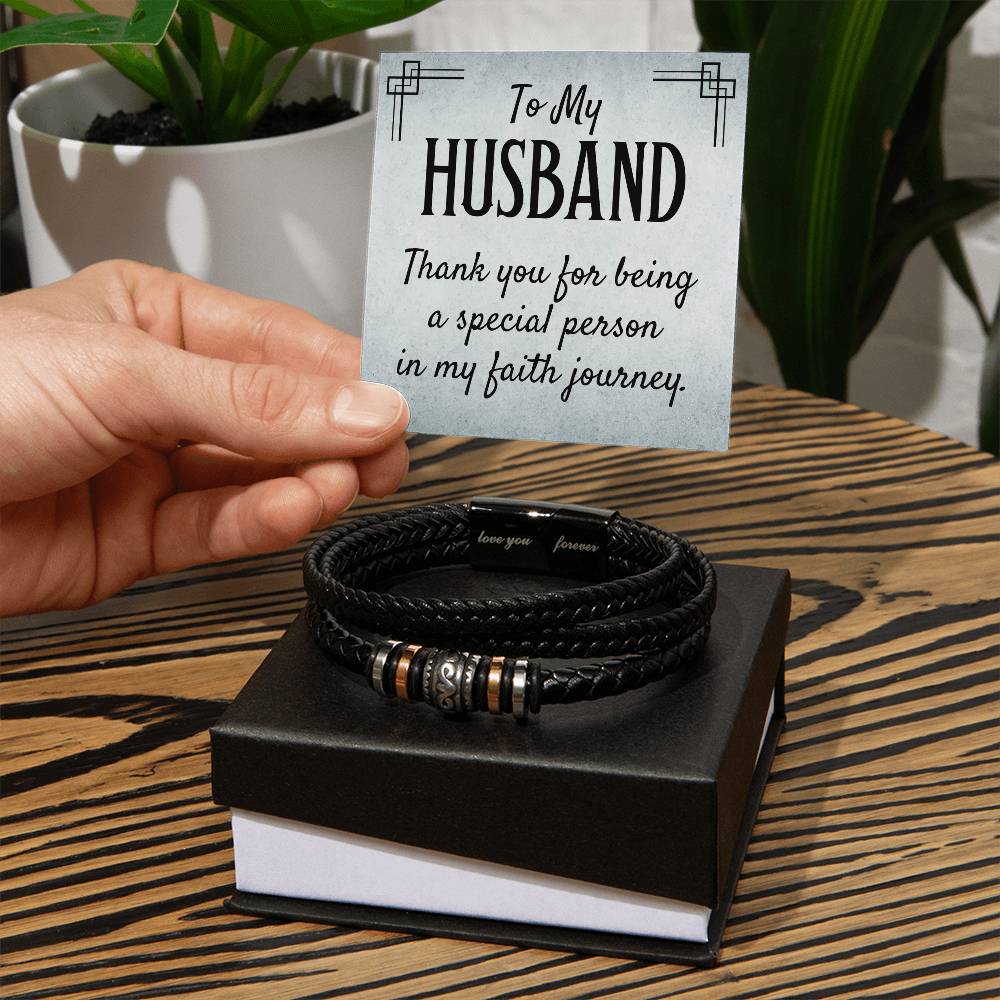 011 - TO HUSBAND - LOVE YOU FOREVER BRACELET