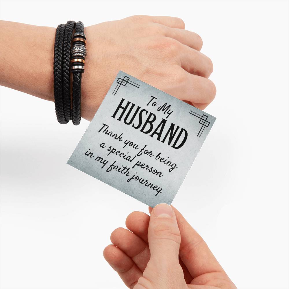 011 - TO HUSBAND - LOVE YOU FOREVER BRACELET