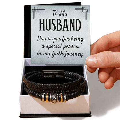 011 - TO HUSBAND - LOVE YOU FOREVER BRACELET