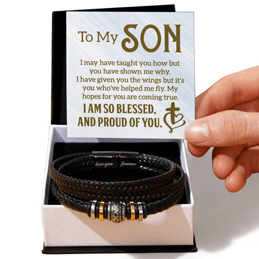 013 - TO MY SON - LOVE YOU FOREVER BRACELET