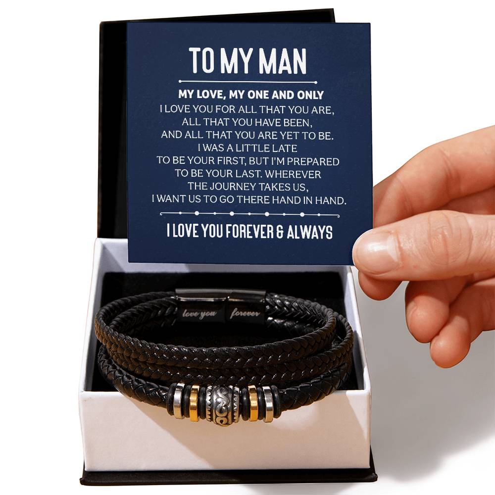 010 - TO MY MAN - LOVE YOU FOREVER BRACELET