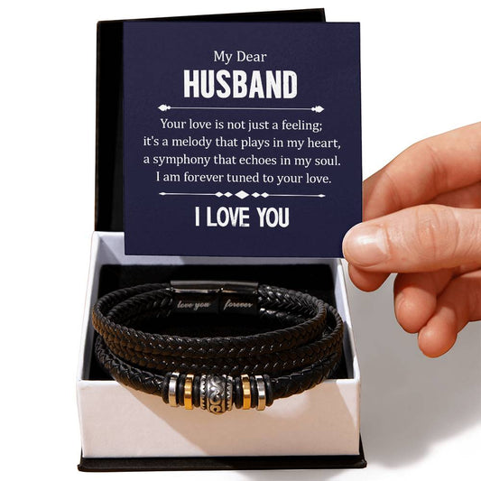 008 - TO HUSBAND FROM WIFE - LOVE YOU FOREVER BRACELET