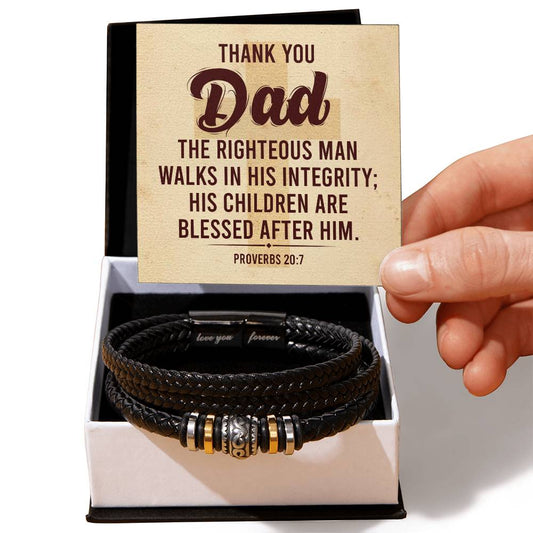 012 - TO DAD - LOVE YOU FOREVER BRACELET