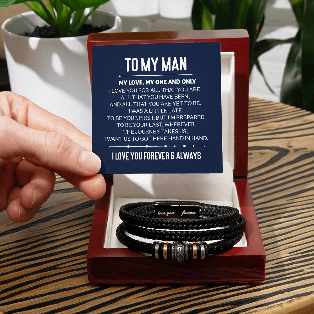 010 - TO MY MAN - LOVE YOU FOREVER BRACELET