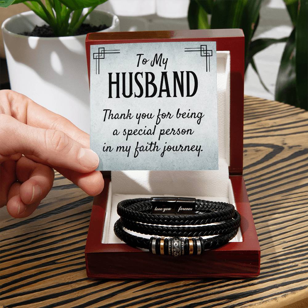 011 - TO HUSBAND - LOVE YOU FOREVER BRACELET