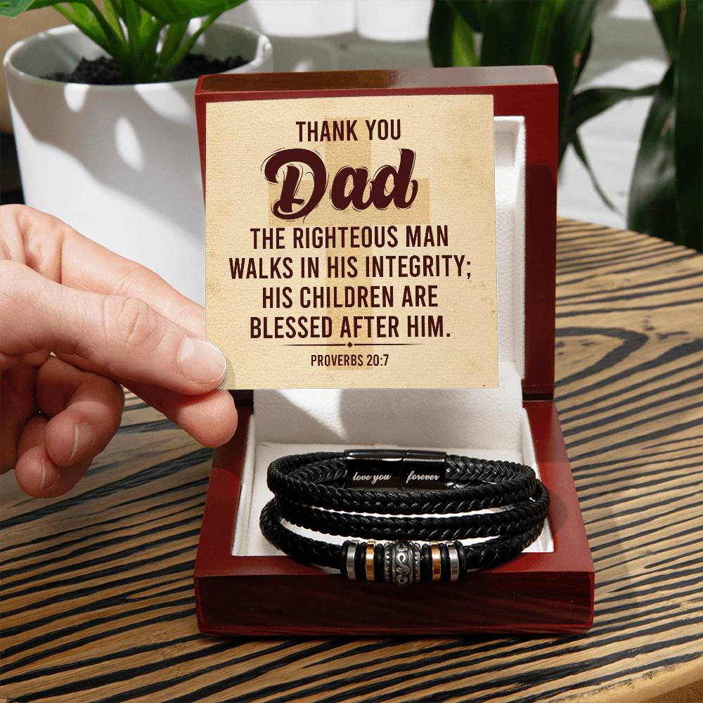 012 - TO DAD - LOVE YOU FOREVER BRACELET