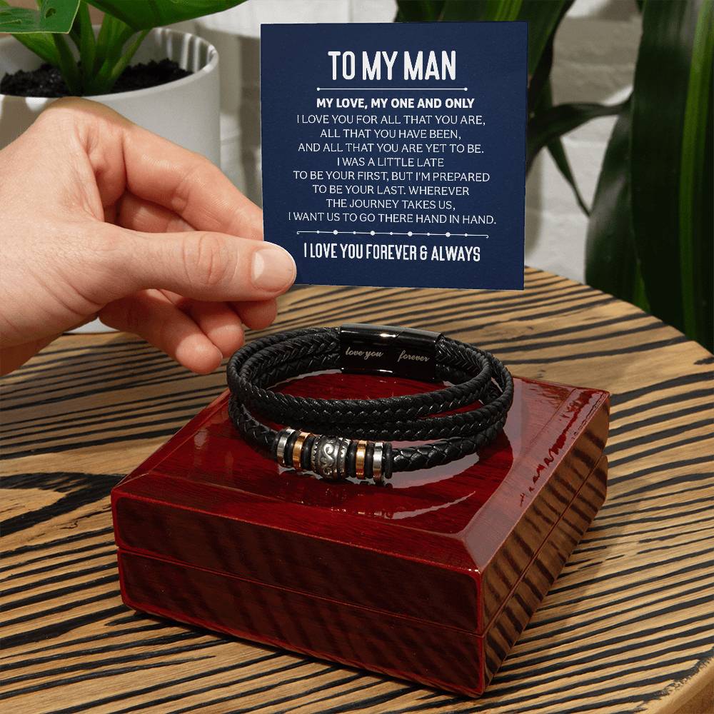 010 - TO MY MAN - LOVE YOU FOREVER BRACELET