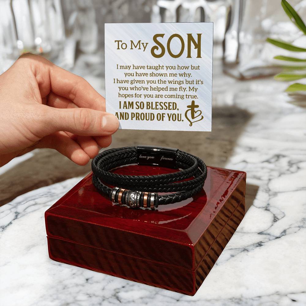 013 - TO MY SON - LOVE YOU FOREVER BRACELET