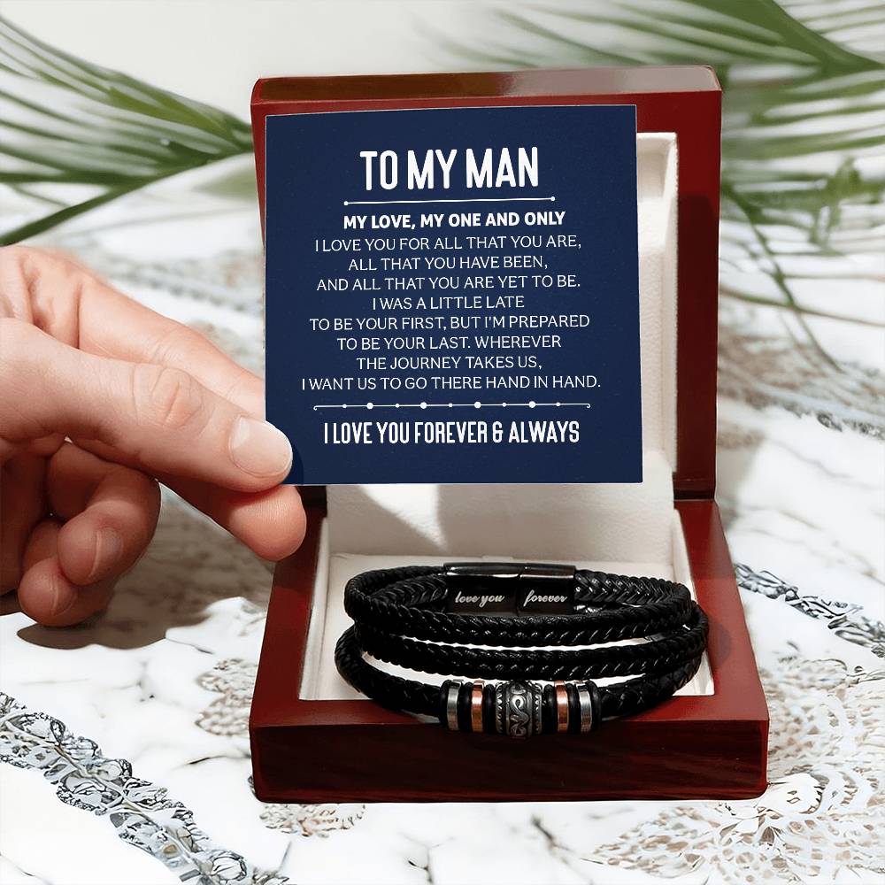 010 - TO MY MAN - LOVE YOU FOREVER BRACELET