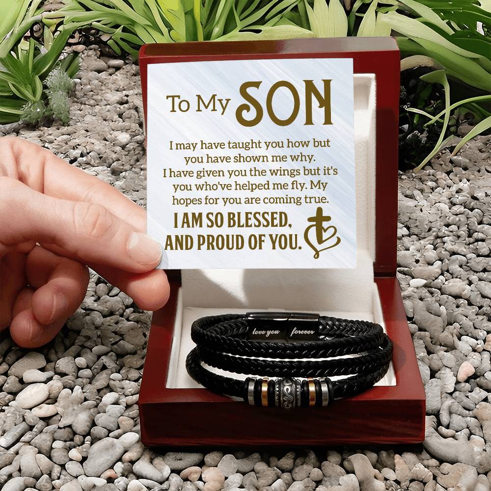 013 - TO MY SON - LOVE YOU FOREVER BRACELET