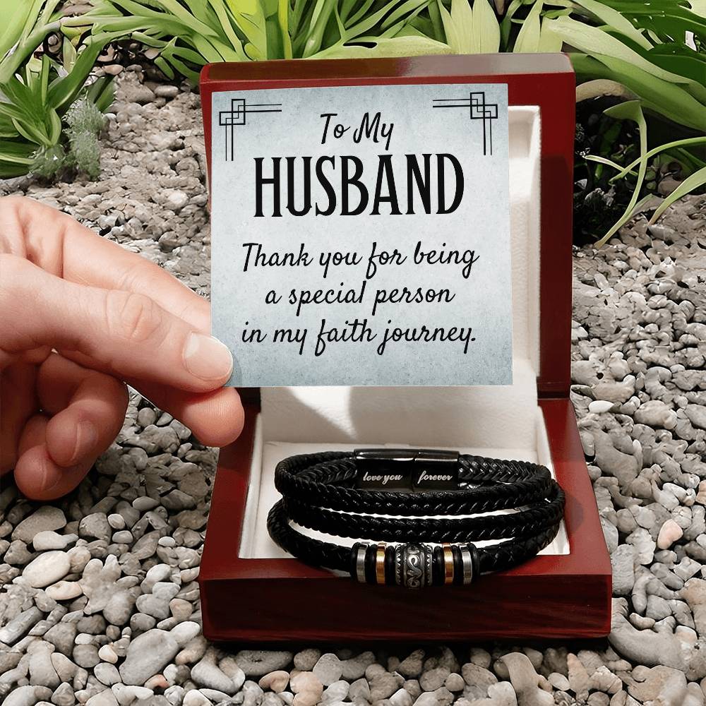 011 - TO HUSBAND - LOVE YOU FOREVER BRACELET