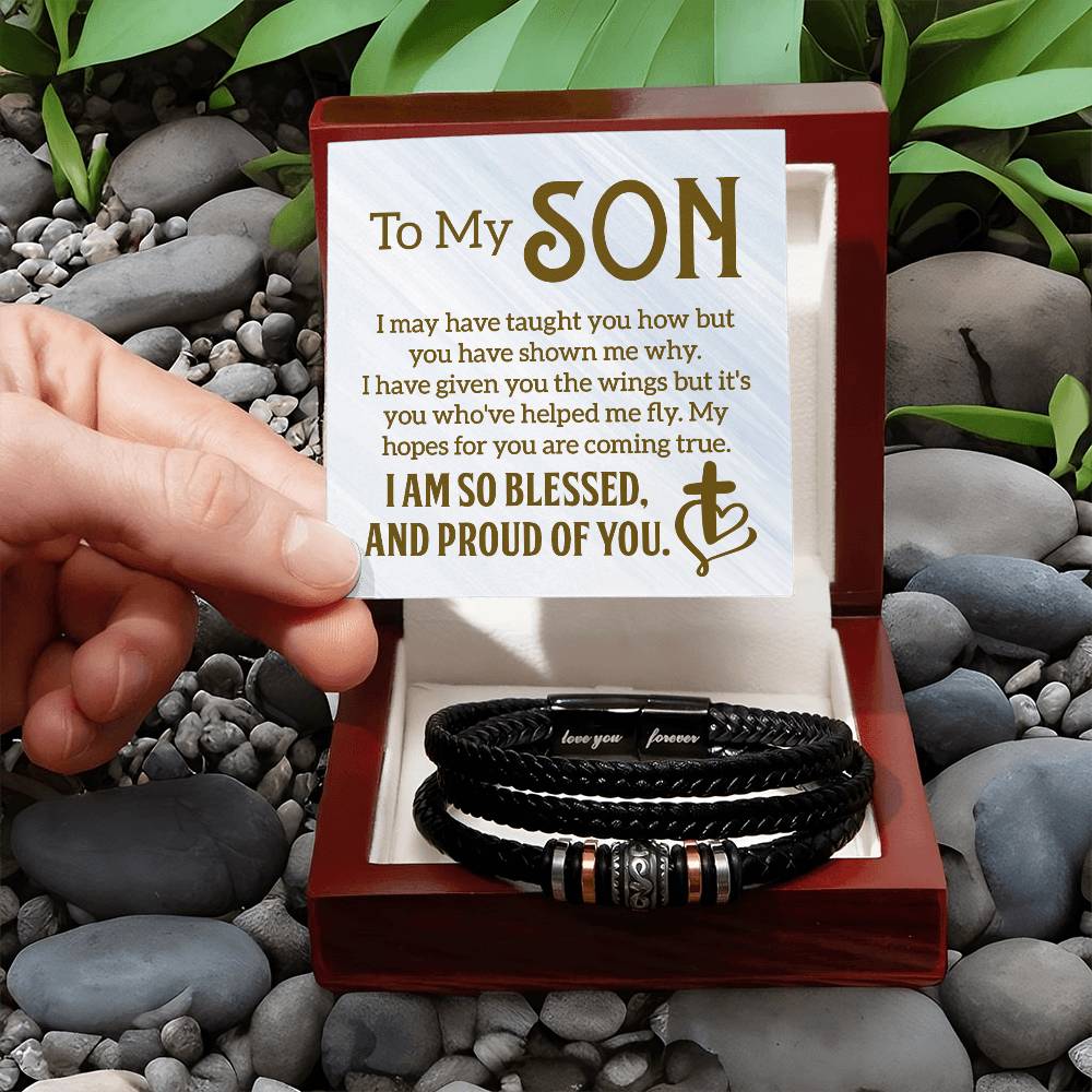 013 - TO MY SON - LOVE YOU FOREVER BRACELET