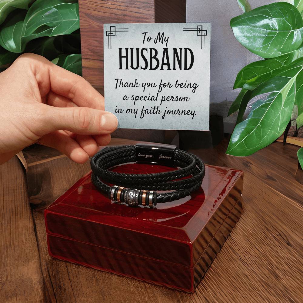 011 - TO HUSBAND - LOVE YOU FOREVER BRACELET