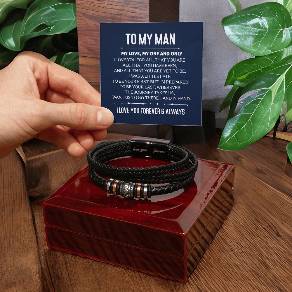 010 - TO MY MAN - LOVE YOU FOREVER BRACELET