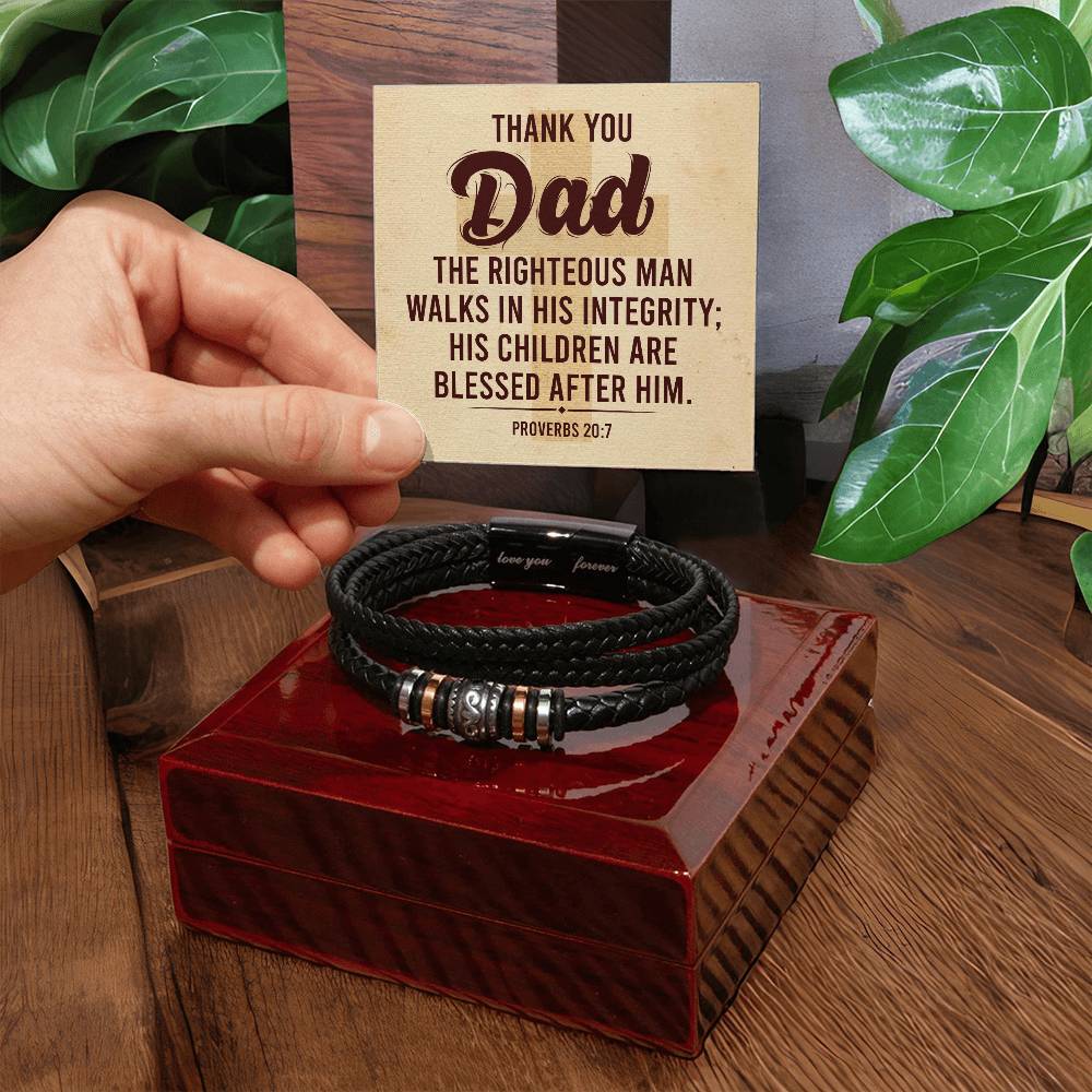 012 - TO DAD - LOVE YOU FOREVER BRACELET