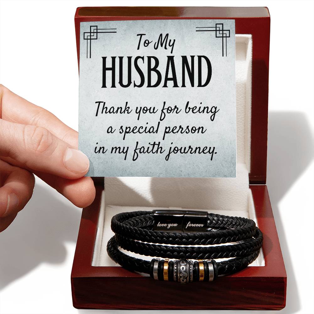 011 - TO HUSBAND - LOVE YOU FOREVER BRACELET