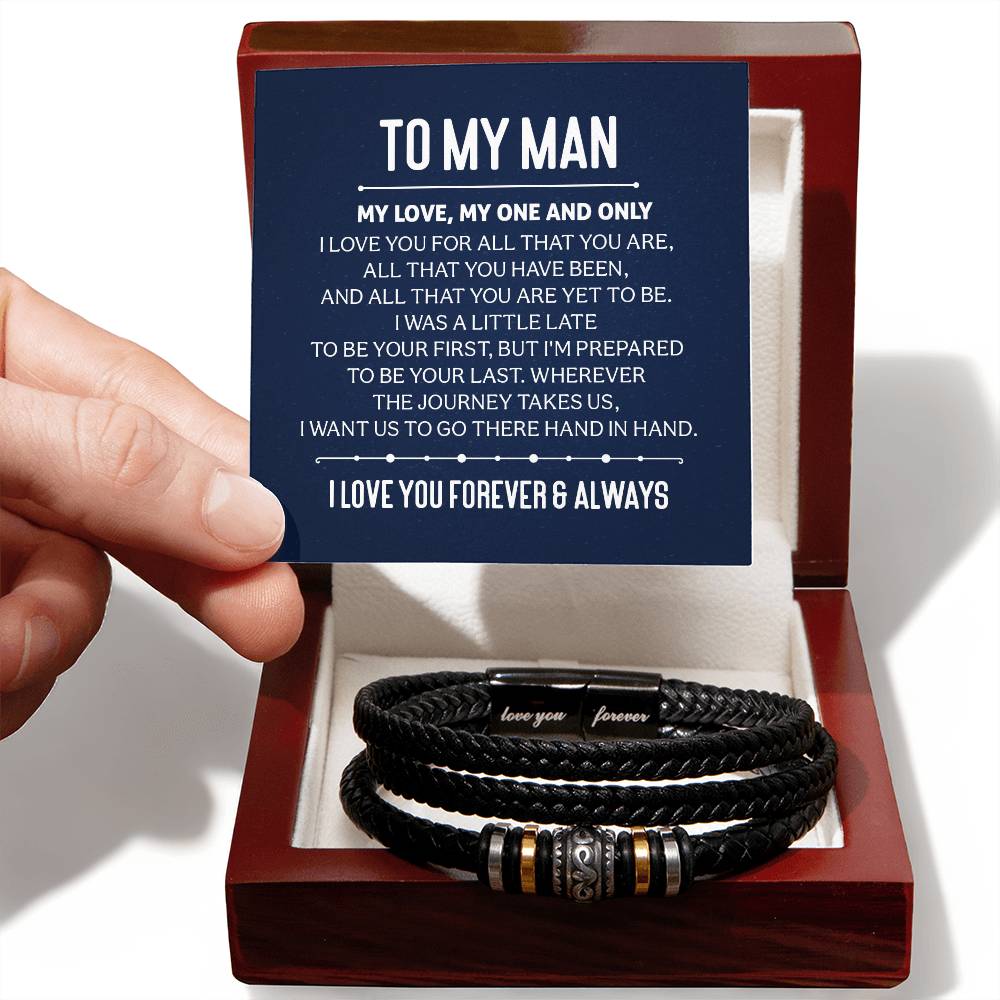 010 - TO MY MAN - LOVE YOU FOREVER BRACELET