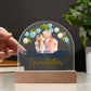 Acrylic Dome Plaque, To Grandfather, Behind Every Great-Grandchild Is A Genuinely Remarkable Grandfather