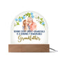 Acrylic Dome Plaque, To Grandfather, Behind Every Great-Grandchild Is A Genuinely Remarkable Grandfather