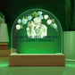 Acrylic Dome Plaque, To Grandfather, Behind Every Great-Grandchild Is A Genuinely Remarkable Grandfather