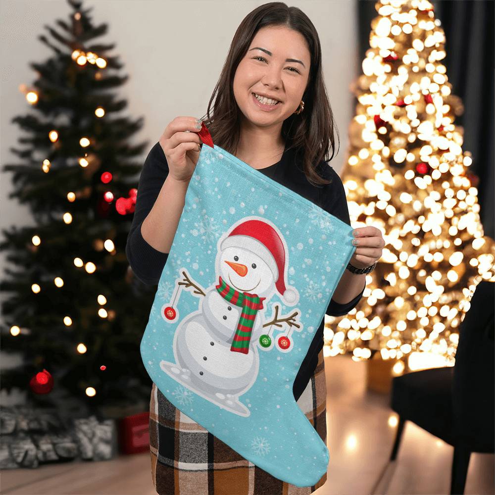 Giant Holiday Stocking, Snowman