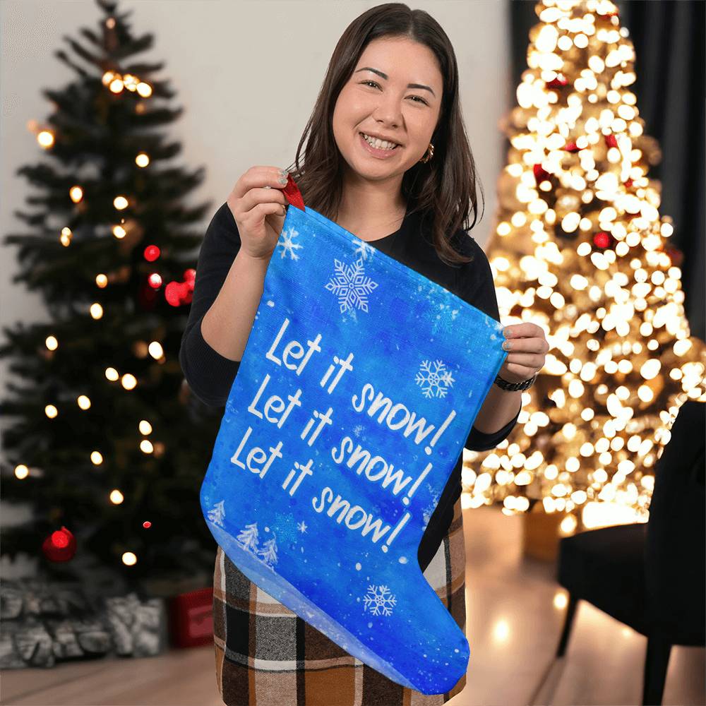 Giant Holiday Stocking, Let It Snow