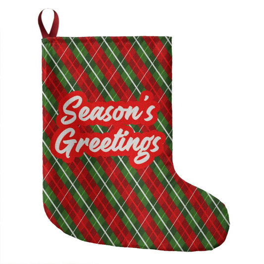 Giant Holiday Stocking, Season's Greetings