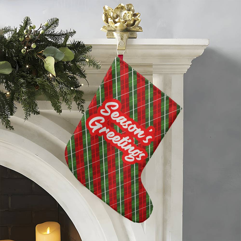 Giant Holiday Stocking, Season's Greetings