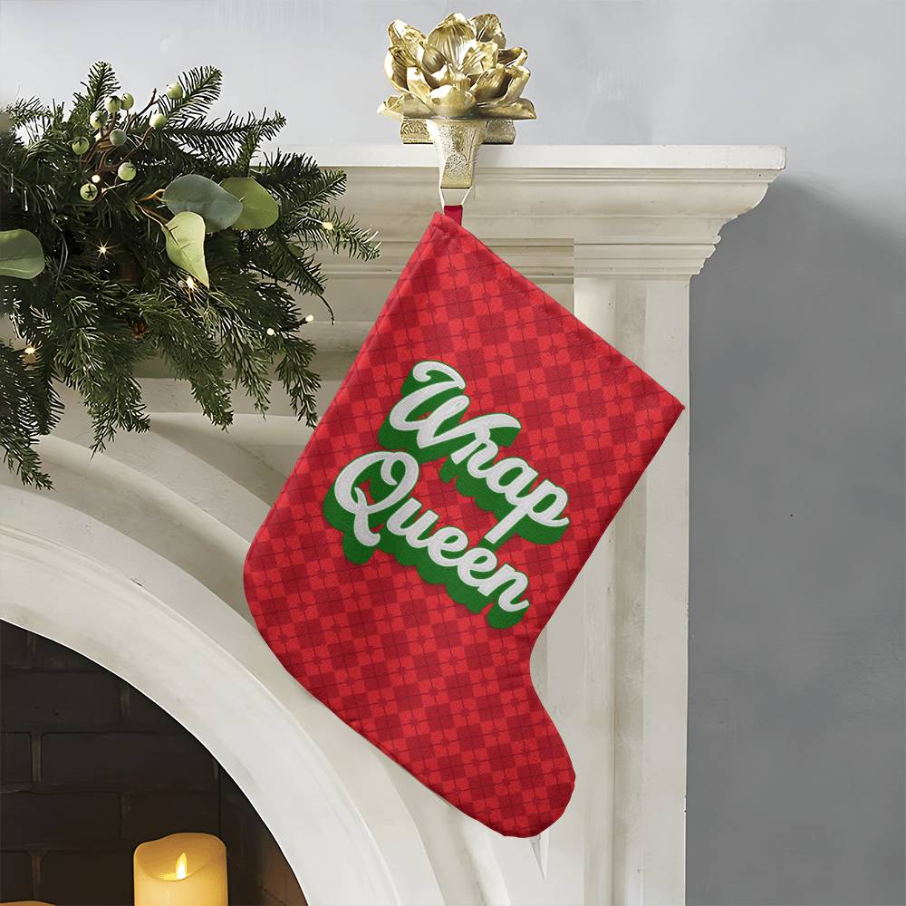 Giant Holiday Stocking, Wrap Queen