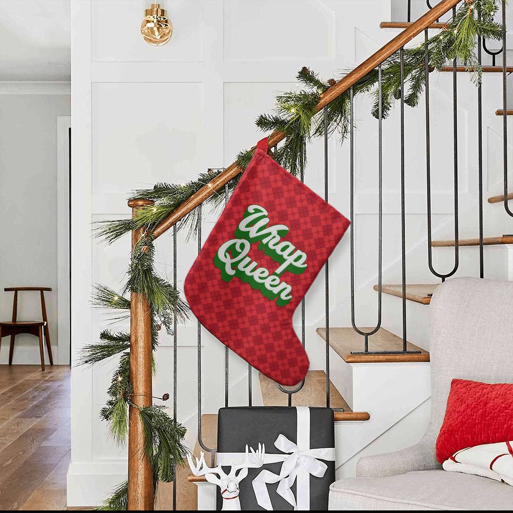 Giant Holiday Stocking, Wrap Queen