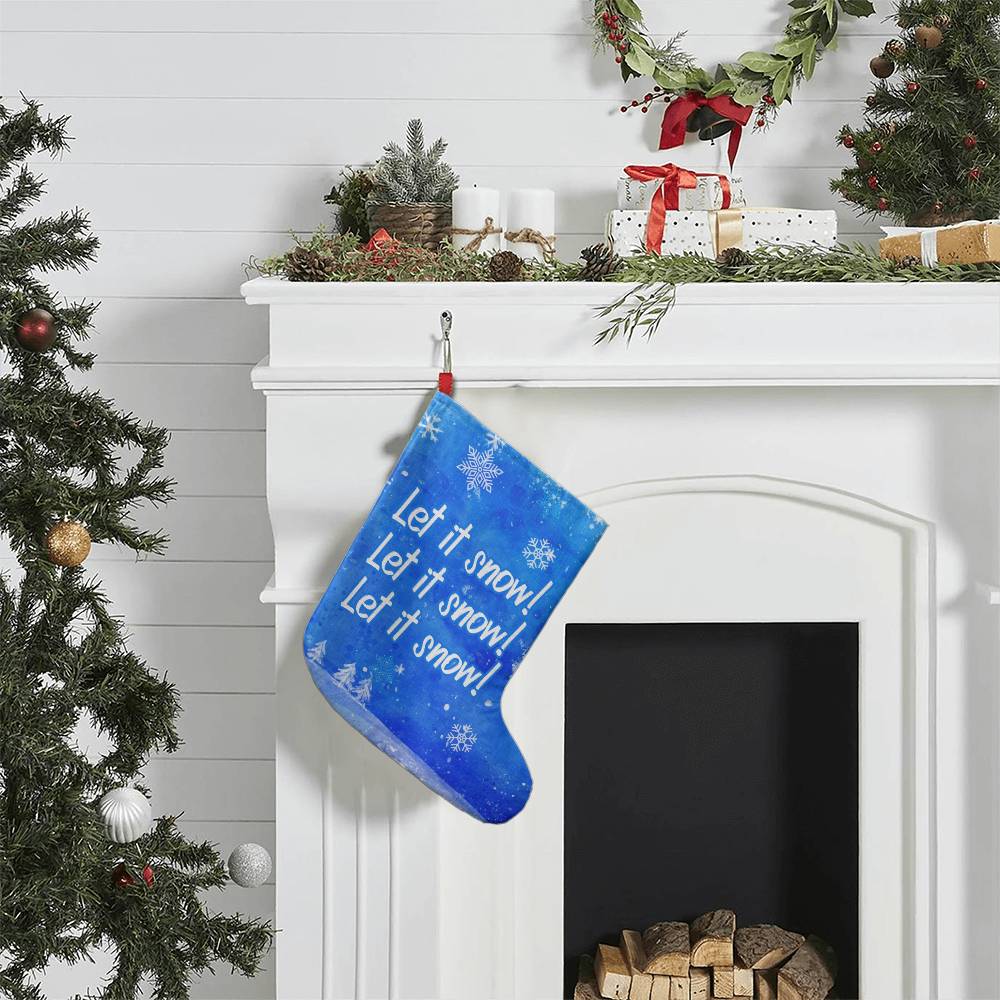 Giant Holiday Stocking, Let It Snow