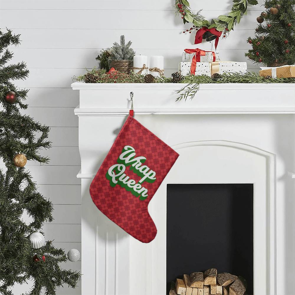 Giant Holiday Stocking, Wrap Queen