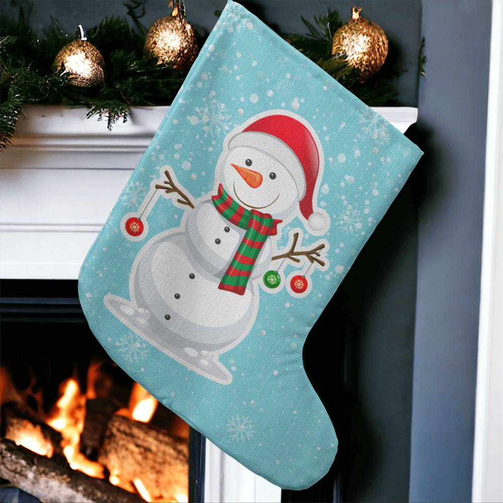 Giant Holiday Stocking, Snowman