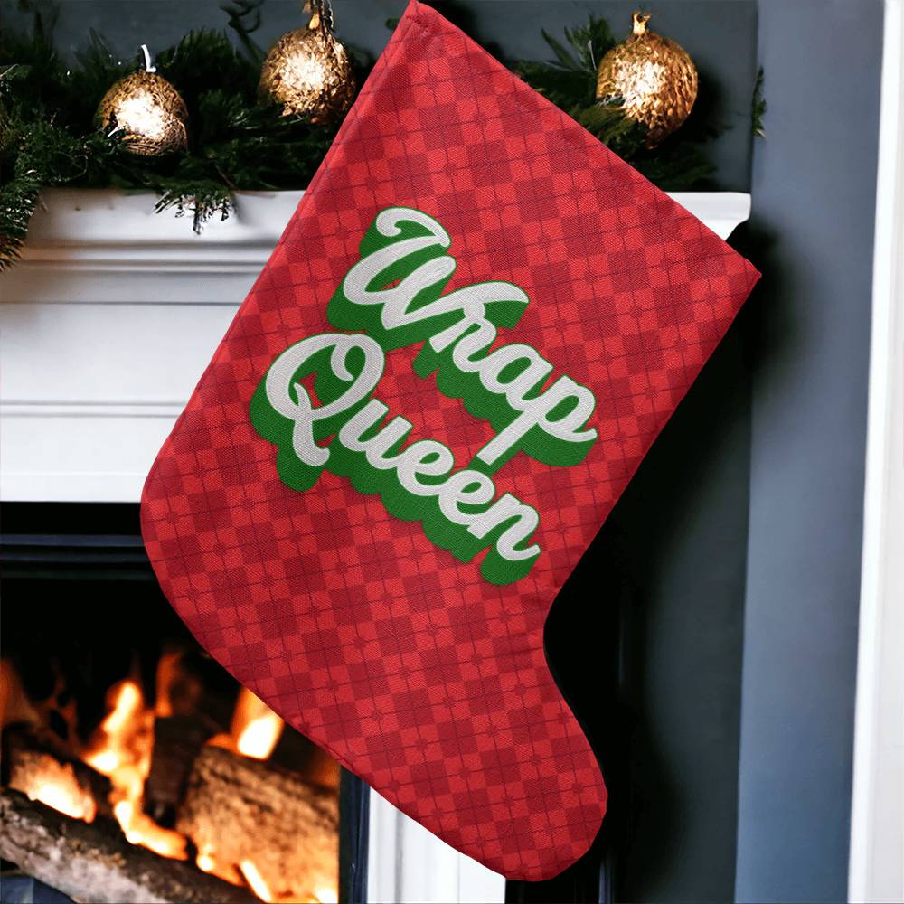 Giant Holiday Stocking, Wrap Queen