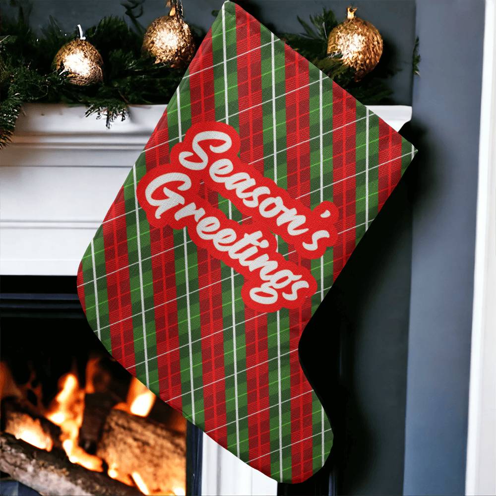 Giant Holiday Stocking, Season's Greetings