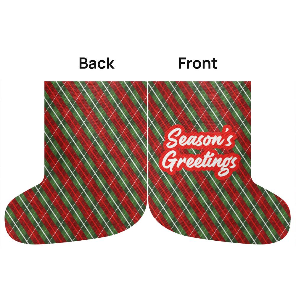 Giant Holiday Stocking, Season's Greetings