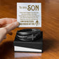 013 - TO MY SON - MEN'S CROSS BRACELET