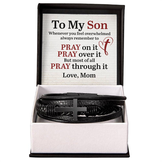 014 - TO MY SON - MEN'S CROSS BRACELET