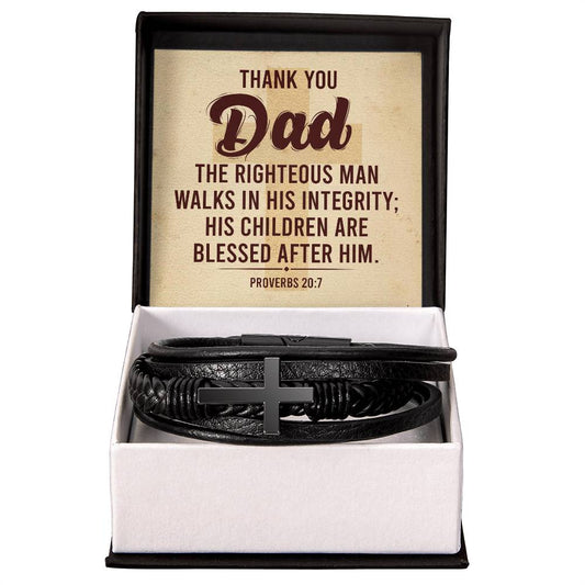 012 - TO DAD - MEN'S CROSS BRACELET