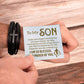 013 - TO MY SON - MEN'S CROSS BRACELET