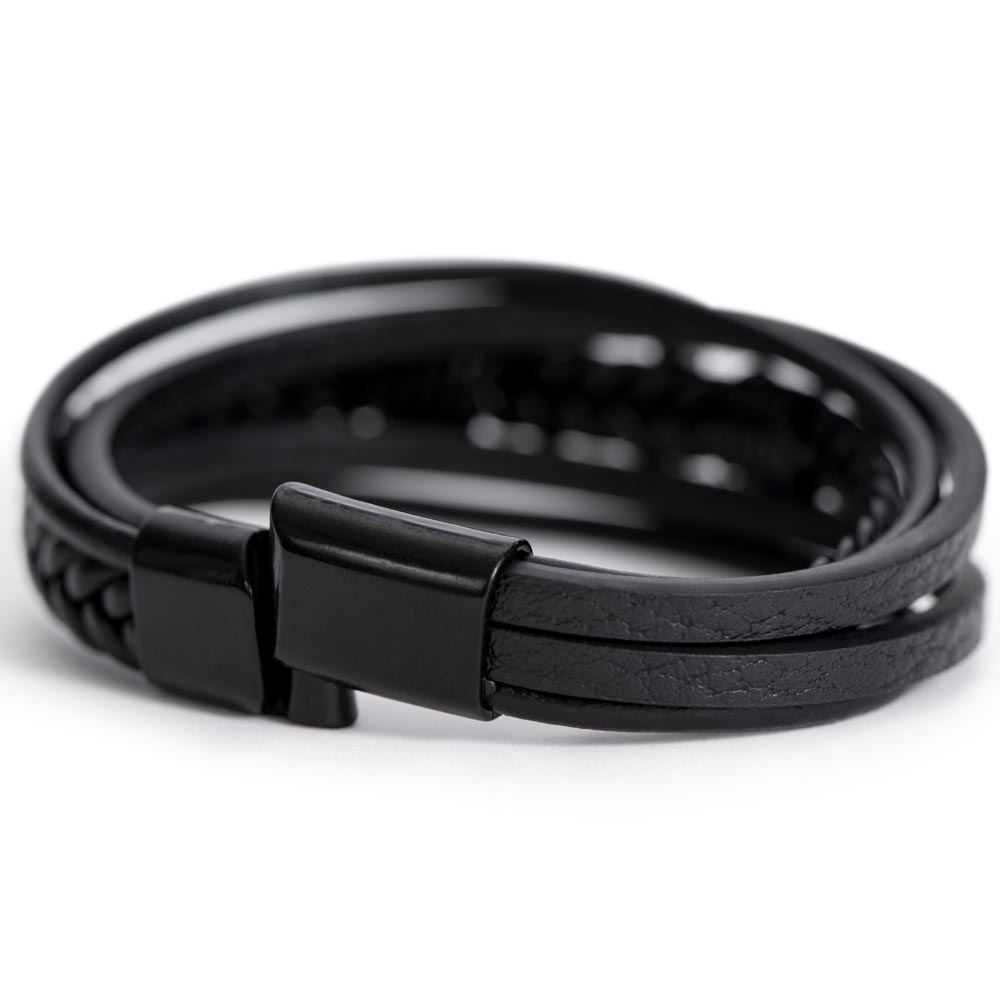 Men's Cross Bracelet, To Son, I Hope You Believe In Yourself As Much As I Believe In You