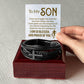013 - TO MY SON - MEN'S CROSS BRACELET