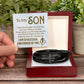 013 - TO MY SON - MEN'S CROSS BRACELET