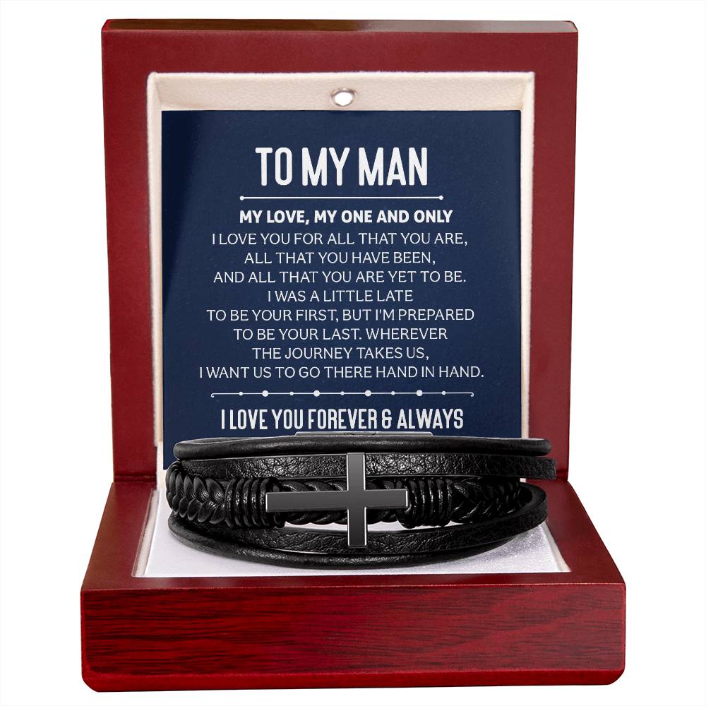 010 - TO MY MAN - MEN'S CROSS BRACELET