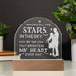 To Wife, Engraved Acrylic Dome Plaque, You Are The One That Brightens  My Heart Every Day