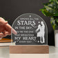 To Wife, Engraved Acrylic Dome Plaque, You Are The One That Brightens  My Heart Every Day