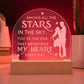 To Wife, Engraved Acrylic Dome Plaque, You Are The One That Brightens  My Heart Every Day