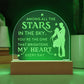 To Wife, Engraved Acrylic Dome Plaque, You Are The One That Brightens  My Heart Every Day