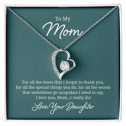 018 - TO MOM FROM DAUGHTER - FOREVER LOVE NECKLACE